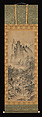 Eight Views of the Xiao and Xiang Rivers, One of a triptych of hanging scrolls; ink and color on paper, Japan