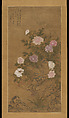 Tree Peonies, After Yun Shouping (Chinese, 1633–1690), Hanging scroll; ink and color on silk, China