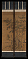 Bamboo and rocks, Li Kan (Chinese, 1245–1320), Pair of hanging scrolls; ink and color on silk, China