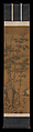 Bamboo and rocks, Li Kan (Chinese, 1245–1320), Pair of hanging scrolls; ink and color on silk, China