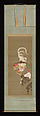 Hen and Rooster with Grapevine, Itō Jakuchū (Japanese, 1716–1800), Hanging scroll; ink and color on silk, Japan