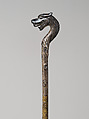 Hairpin, Silver inlaid with glass, China