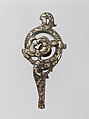 Belt hook, Bronze inlaid with gold and silver, China