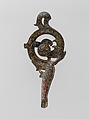 Belt hook, Bronze inlaid with gold and silver, China