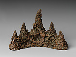 Brush rest in the shape of a mountain, Copper alloy, China