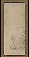 Chinese Woman in a Boat and Figures in Landscapes, Attributed to Kano Kōi (Japanese, died 1636), Triptych of hanging scrolls; ink and color on paper, Japan