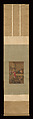 European Couple and Child Playing with Parrot, Unidentified artist Chinese, 18th century, Hanging scroll; ink and color on silk, China
