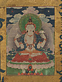 Hanging Scroll of Lama, Hanging scroll; color and gold on cloth, Tibet
