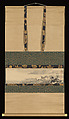 Fisherman, Kano Tan&#39;yū (Japanese, 1602–1674), Hanging scroll; ink on paper, Japan