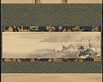 Fisherman, Kano Tan'yū (Japanese, 1602–1674), Hanging scroll; ink on paper, Japan
