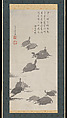 Turtles, Itō Jakuchū (Japanese, 1716–1800), Hanging scroll; ink on paper, Japan