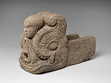 Water Spout with a Makara Head and a Head of a Monk, Andesite, Indonesia (Java)