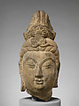 Head of a bodhisattva, Stone, China