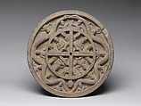 Rondel with Images of Buddha, Gray schist, Pakistan (ancient region of Gandhara)