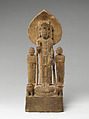 Buddha Maitreya with Ananda and Kasyapa, Limestone, China