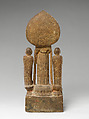 Buddha Maitreya with Ananda and Kasyapa, Limestone, China