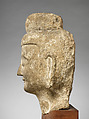 Head of a Buddha, Limestone with traces of pigment, China