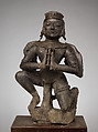 Kneeling Garuda, Black stone, India (Rajasthan)