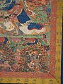 The Wrathful Protector Mahakala, Tantric Protective Form of Avalokiteshvara, Distemper on cloth, Tibet