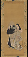 Nagoya Sanzaburō and Courtesan Katsuragi, Hanabusa Itchō Japanese, Hanging scroll; ink and color on silk, Japan