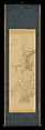 Plum Blossoms and Daffodils, Nakabayashi Chikutō Japanese, Hanging scroll; ink and color on paper, Japan