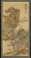 “Looking for Plum Blossoms in the Valley,” in the style of Shen Zhou, Nakanishi Koseki  Japanese, Hanging scroll; ink and color on silk, Japan