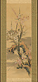 Plum Blossoms, Kuwayama Gyokushū Japanese, Hanging scroll; ink and color on silk, Japan