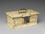 Casket, Ivory, brass and silver, Sri Lanka, probably Kandy