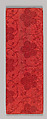 Sutra Cover with Prunus Scroll, Silk satin damask, China