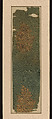 Textile fragment with boys and birds in pomegranates, Painted complex gauze silk, China