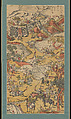Twenty-Eight Constellations Battle at Kunyang, Hanging scroll; woodblock print; ink on paper with additional hand coloring, China