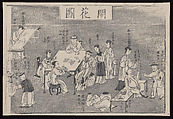 Satirical Prints of Suzhou Customs, Woodblock print; ink on paper, China, Suzhou