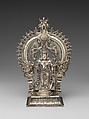 Vishnu enthroned, Silver, India, Kerala