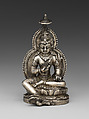 Buddha, Avalokiteshvara and Vajrapani, Cast silver, Indonesia, Central Java