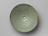 Bowl, Stoneware with inlaid decoration of cranes and clouds
under celadon glaze, Korea
