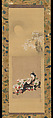 Beauty, Kano Chikanobu  Japanese, Hanging scroll; ink and color on paper<br/>Reverse side: ink and color on silk, Japan