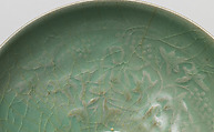 Bowl, Stoneware with inlaid decoration under celadon glaze, Korea
