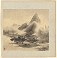 Landscapes, Tao Hong Chinese, Album of five leaves; ink and color on silk, China