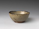 Sake cup, Painted with underglaze iron decoration (Karatsu ware), Japan