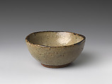 Sake cup, Painted with underglaze iron decoration (Karatsu ware), Japan