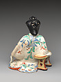 Figure of a Seated Beauty, Porcelain with overglaze enamels (Hizen ware, Kakiemon type), Japan