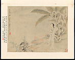 Gentlewomen, Hu Xigui (Chinese, 1839–1883), Album of twelve leaves; ink and color on paper, China