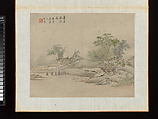 Landscapes, Zhu Henian (Chinese, 1760–1844), Album; ink and color on paper, China