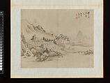 Landscapes, Zhu Henian (Chinese, 1760–1844), Album; ink and color on paper, China