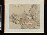 Landscapes, Zhu Henian (Chinese, 1760–1844), Album; ink and color on paper, China