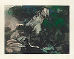 Swiss Landscape, Chang Dai-chien (Zhang Daqian)  Chinese, Framed painting; ink and color on paper, Brazil