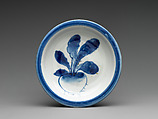 Dish, Porcelain with underglaze blue (Hizen ware), Japan