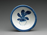 Dish, Porcelain with underglaze blue (Hizen ware), Japan
