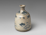 Bottle, Porcelain with underglaze blue (Arita ware), Japan