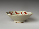 Wine cup, Aoki Mokubei  Japanese, Porcelain with green and red enamels (Kyoto ware), Japan